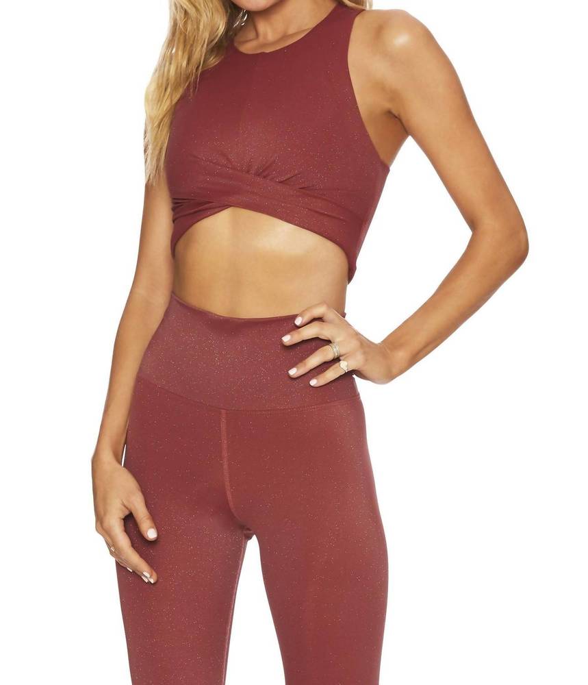 NEW BEACH RIOT riot shine crop top in cowhide - Picture 4 of 4
